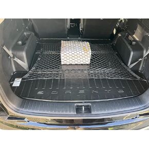 Floor Style Trunk Mesh Cargo Net for KIA Sorento LX S EX SX 2021-2024 Car Accessories - Premium Trunk Organizers and Storage - Cargo Net for SUV - Vehicle Carrier Organizer for KIA Sorento
