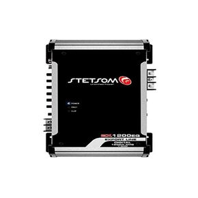 Stetsom EX 1200 EQ 1 Ohm Mono Car Audio Amplifier, 1200.1 1.2K Watts RMS, 1Ω Stable Full Range HD Sound Quality MD Crossover HPF LPF Bass Boost Front Rear Bridge Speaker
