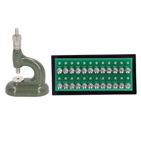 Watch Repair Tool Watch Press Set Watch Back Case Closer Watchmaker Jewelling Tool Aluminum Alloy Green with 48Pcs Dies Storage Box