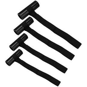 Quick Hood Loops - Vehicle Tie-Down Points, Hood Trunk Tie-Down for Anchor Point Under Hood Straps Kayak Secure Canoe Boat Jeep, Quick Loops for Thule Bow/Stern Tie-Downs 4 Pcs