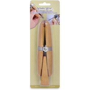 Wooden Ring/Wire Clamp with Leather tip Inserts and Wedge