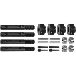 1/10 Capra Front Rear Shafts Thicker Steel Universal Joint Straight Shaft Portal Stub Axle Overdrive Gear for 1/10 RC Crawler Rigs Capra F9 UTB10 (1/10 Capra Stub Axle 4pcs)