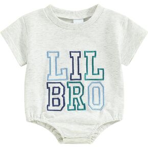 VISGOGO Brother مطابقة الزي قصيرة الأكمام BIG BRO قمم تي شيرت LIL BRO السروال القصير طفل الفتيان الملابس القمصان