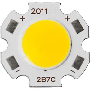 Othmro 7W LED Chip Bulb Super Bright High Power 110lm 4200K Aluminum LED Bulb Surface Mounted Devices Light Beads Floodlight for Camper Light Bulb Home Reading Light Marine Lamps 19 * 19mm(L*W)