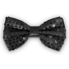 Sparkle Sequin Bow Ties For Men, Boys/Girls Shiny Sequin Bowtie For Party Wear Women Large Necktie BT-3