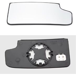 Right Passenger Side Lower Convex Heated Mirror Glass, Fits Silverado 1500 2014-2017/ Silverado 2500/3500 2015-2017, Sierra 1500/2500 2015-2017, 23444113 TR00560, With Rear Holder