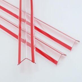 Clear Corner Guards, Peel and Stick L-Shaped Molding Trim for Wall Table Door Frame Protection and Decoration (3Pcs x 2.9ft x 1.2in)