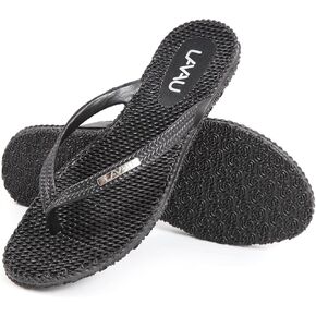 LAVAU Beach Flip Flops for Women, Water Sandals for Shower and Pool, Waterproof, Non-slip and 100% Recyclable