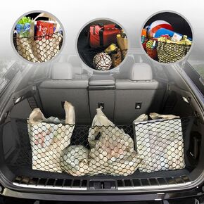 Envelope Style Automotive Elastic Trunk Mesh Cargo Net for Lexus RX 2016 - 2022 - Premium Trunk Organizer and Storage - Luggage Net for Crossover - Best Car Organizer for Lexus RX