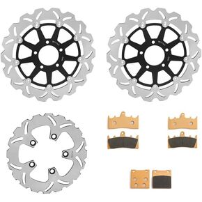 Full Set Brake Rotor + Pads for Suzuki Hayabusa GSXR 1300 GSX1300R 1999-2007 Motorcycle Brake Rotor in Kuwait