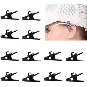 12 PCS Oxygen Tube Clips, Hose Holder Clips, Ear Protectors for Oxygen Tubing for Hats Caps Nasal Oxygen Tube Supplier Oxygen Cannula Holder Accessories, Oxygen Tubing Accessories