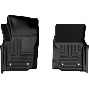 Husky Liners Weatherbeater Floor Mats | Fits 2024 Toyota Tacoma Double Cab & Access Cab | Front Row, 2-pcs. | Black - 13931