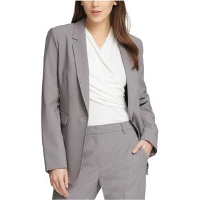 DKNY Womens One-Button Long Sleeve One-Button Blazer