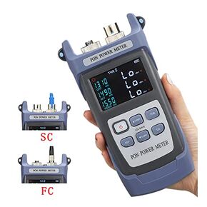 Optical Fiber 1310/1490 / 1550nm PON Power Meter PON Network Detection Online Fiber Tester with FC/SC Adapter (Connector Type UPC) (YD-300U)