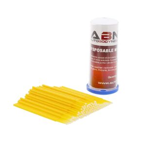 ABN Fine-Point Disposable Brush Applicator 100 Pack – for Lint-Free Detailing, Touchups, and More