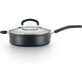 T-fal Advanced Nonstick Jumbo Cooker 5 Quart Oven Safe 350F Cookware, Pots and Pans, Dishwasher Safe Black