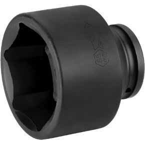 Jetech 3/4" Dr 46mm Impact Socket, Standard Impact Socket with 6-Point Design, Chrome Molybdenum Alloy Steel, Metric