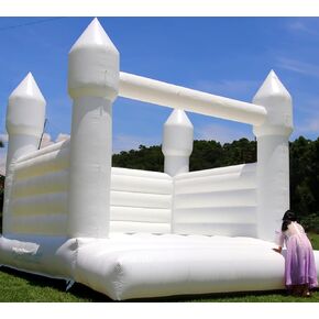 13.5FT Black Bounce House Castle - with (Commercial PVC), (750w Blower), Large Inflatable Jumper Bouncy Castle for Wedding, Birthday Parties Decorations, Adults, Kids 13.5x11.5x10FT