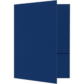 مجلدات العروض التقديمية من LUXPaper مقاس 9 × 12 بوصة | جيبين | الأزرق الداكن | 100 رطل. الغلاف | 100 الكمية