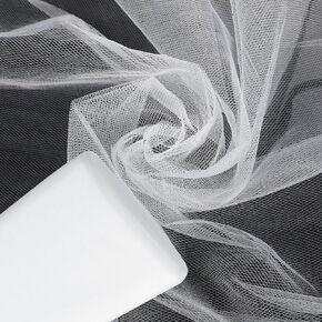 Timgle Tulle Fabric Rolls Bulk 54 Inch by 100 Yards (300 Ft) Tulle Ribbon Netting Fabric Spool Bolt for DIY Crafts Tutu Skirt Christmas Baby Shower Birthday Party Wedding Decorations(Red)
