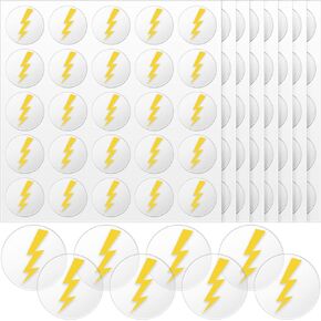 200 Pcs Lightning Bolt Helmet Stickers Baseball Helmet Award Stickers 1.1 Inch Baseball Helmet Decals Self Adhesive Award Stickers for Helmet Windows Walls Laptop Lockers Hockey Lacrosse Batting