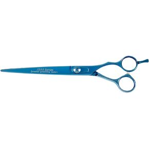 Master Grooming Tools 5200 Blue Titanium Shears — High-Performance Shears for Grooming Dogs - Straight, 7½"
