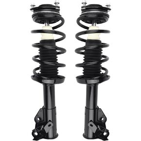 Autoround 172285 172284 Front Complete Shock Absorber Compatible with Honda Civic 2006 2007 2008 2009 2010 2011 1.8L Coupe Struts with Coil Spring Assembly