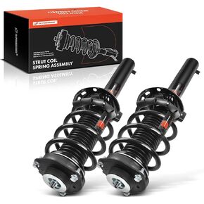 A-Premium Front Pair (2) Complete Strut & Coil Spring Assembly Compatible with Volkswagen GTI 2010 2011 2012 2013 2014, Driver and Passenger Side