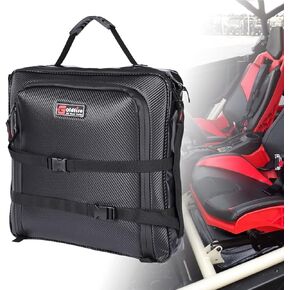 Maverick X3 Storage Bag, 1680D UTV X3 Under Seat Bag Accessories, Underseat Gear Bag for Can-Am Maverick X3 2017-2023 Easy to Carry Waterproof Tool Bag with Mounting Strap (Black)