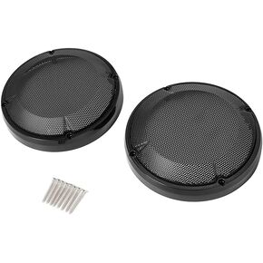 6.5" Saddlebag Lid Lower Vented Fairing Speaker Grill Cover for Harley Touring Road King Electra Glide Street Glide 1983-2020. (BLack)
