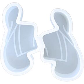 Cowboy Hat Car Freshie Silicone Vent Clip Mold | 1.5 x 2.75" inch Each 2 Pack Scented Aroma Beads Car Candle, Soap Oven Safe to Bake Heat Resistant