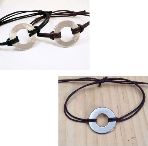 50 قطعة 12 مم من الفولاذ المقاوم للصدأ، غسالات مستديرة فضية لعلامات مجوهرات سوار مشابك السيارات (12 مم) in Kuwait