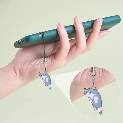 12pcs Cat Keychain Pendant, Cat Charm for Mobile Phone, Cat Keychain Accessories, for Jewelry Making Accessories Handmade Decoration, Length About 90~100mm in Saudi Arabia
