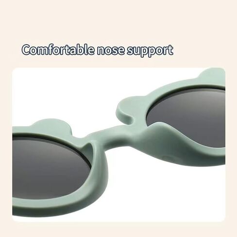 3 Pieces Girls Round Sunglasses UV400 Protection Kids Cute Suglasses for Girls Boys Age 3-12 Beach Outdoor Sports in Saudi Arabia