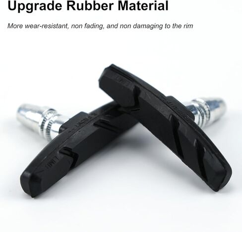 زوجان من وسادات فرامل الدراجة، مجموعة وسادات فرامل على شكل حرف V للدراجة مقاس 70 مم، وسادات فرامل على شكل حرف V من المطاط للدراجات MTB، وسادات فرامل الدراجة الجبلية، لا تصدر ضوضاء ولا تنزلق in Kuwait