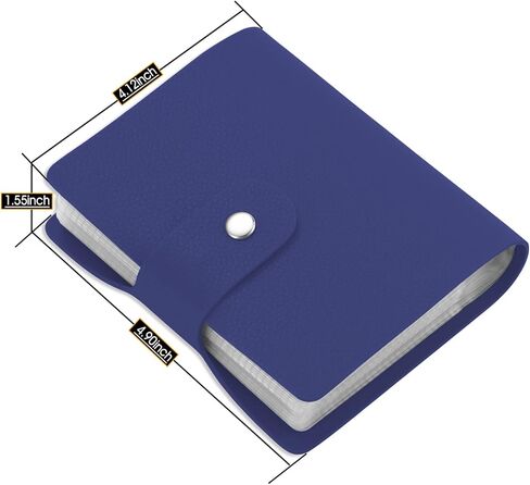 Leather Credit Card Holder, Business Card Organizer with 60 Card Slots, RFID Blocking Card Case for Storing and Preventing Credit Card or Business Card Loss (Black) in Kuwait