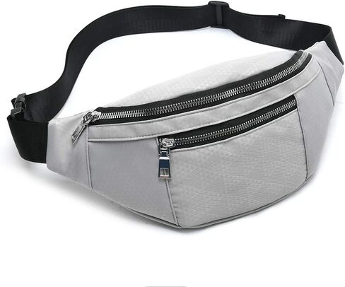 Fanny Pack for Men Women - Water Resistant Fashion Waist Bag Pack with Adjustable Strap for Travel Hiking Running Outdoor Sports. in Saudi Arabia