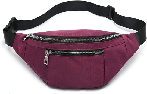 Fanny Pack for Men Women - Water Resistant Fashion Waist Bag Pack with Adjustable Strap for Travel Hiking Running Outdoor Sports. in Saudi Arabia