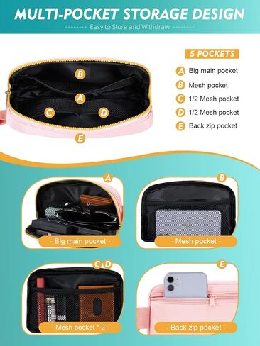 FIORETTO Fanny Packs for Women Men Fashion Crossbody Belt Bag with 3 Zipped Pocket Adjustable Small Waist Pouch Bum Bag for Dog Walking Running Hiking Travel Workout Brown in Saudi Arabia
