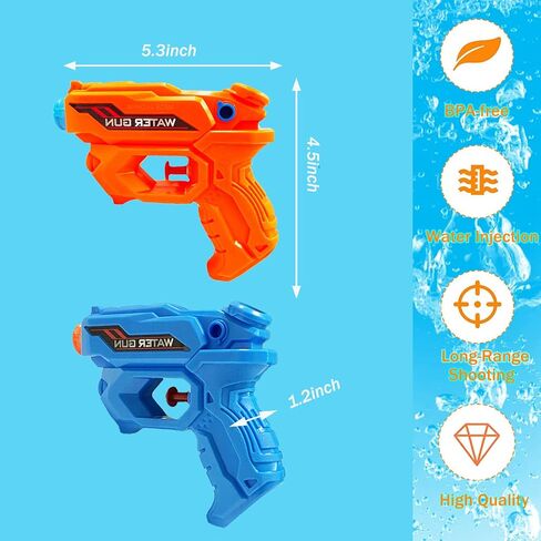 Water Gun,Water Guns for Kids Adults,2 Pack Squirt Guns Water Blaster Soaker Toys,Long Range Summer Swimming Pool Beach Sand Outdoor Water Fighting Play Toys,Ideal Gifts for Boys Girls Children in Saudi Arabia