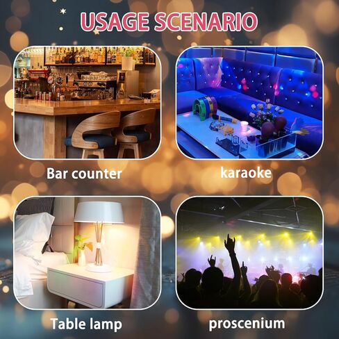 LED Stained Glass Light Bulb ST19 4W E26 Base Painted Light Bulb Night Light Mosaic Light Bulb Party Light Bulb Stainglass Light Bulb 2 Pack in Saudi Arabia