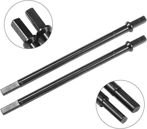 1/10 Capra Front Rear Shafts Thicker Steel Universal Joint Straight Shaft Portal Stub Axle Overdrive Gear for 1/10 RC Crawler Rigs Capra F9 UTB10 (1/10 Capra Stub Axle 4pcs) in Saudi Arabia