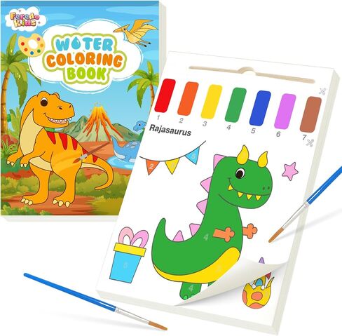 Paint with Water Books for Toddlers - Watercolor Painting Book and Drawing Art Paper for Kids Mess Free Craft Supplies Toy for Kids Age 3 4 5 6 Easter Birthday Gift,Planet in Saudi Arabia