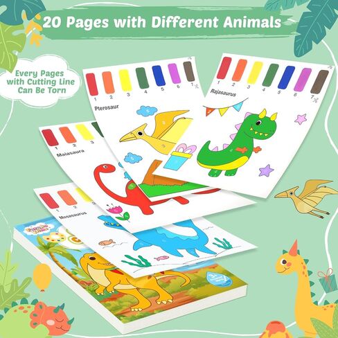 Paint with Water Books for Toddlers - Watercolor Painting Book and Drawing Art Paper for Kids Mess Free Craft Supplies Toy for Kids Age 3 4 5 6 Easter Birthday Gift,Planet in Saudi Arabia