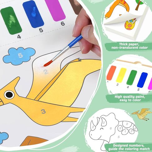Paint with Water Books for Toddlers - Watercolor Painting Book and Drawing Art Paper for Kids Mess Free Craft Supplies Toy for Kids Age 3 4 5 6 Easter Birthday Gift,Planet in Saudi Arabia