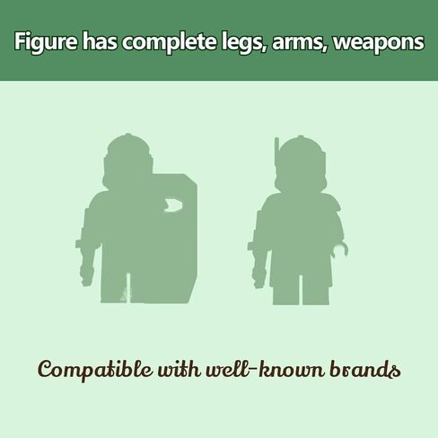 مجموعة شخصيات جندي مستنسخ - مجموعة بناء جندي العاصفة مع أسلحة المعركة in Kuwait