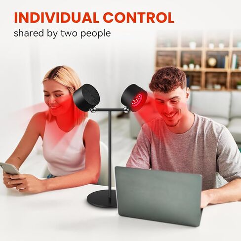 لمبة العلاج بالضوء الأحمر للجسم، مصباح الضوء الأحمر للوجه، قابل للدوران 360 درجة 660 نانومتر أحمر و850 نانومتر بالقرب من مجموعة الأشعة تحت الحمراء، علاج بالضوء الأحمر بالأشعة تحت الحمراء بالتحكم عن بعد في المنزل in Kuwait