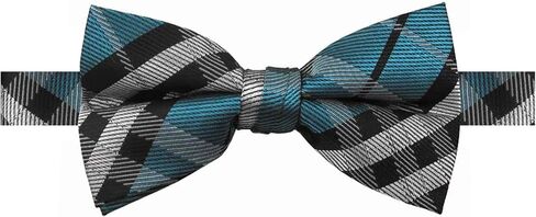 Jacob Alexander Men's Plaid Check Pre-Tied Banded Bow Tie in Saudi Arabia