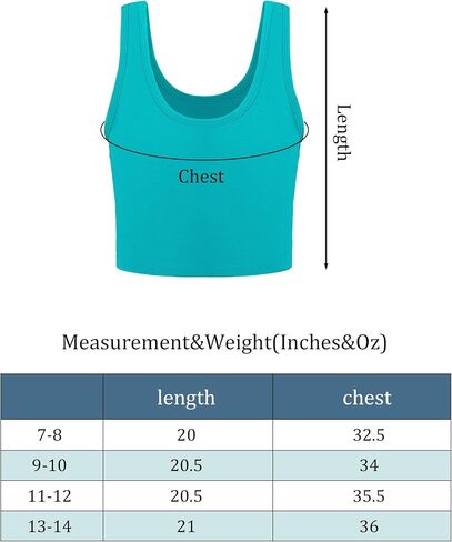 Bencailor 6 Pcs Girls Crop Top Cropped Tank Tops Camisole Sleeveless Dance Top in Saudi Arabia