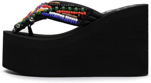 Womens Platform Wedge Flip Flops Chunky High Heel Sandals Summer Beach Thong Heeled Sandal Slippers for Women in Saudi Arabia